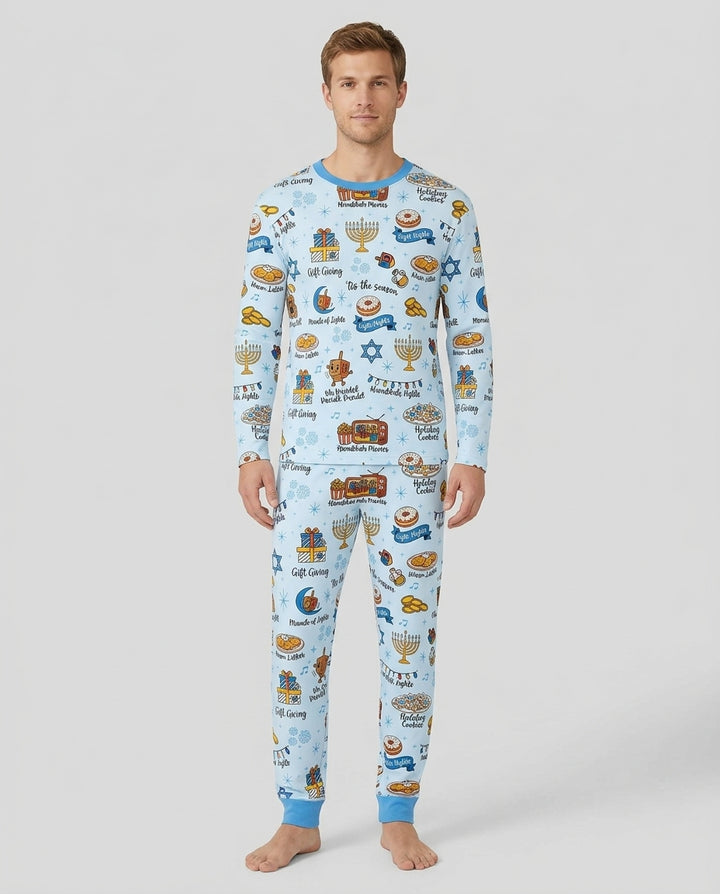 Hanukkah Night Bamboo Men's Pajama Set