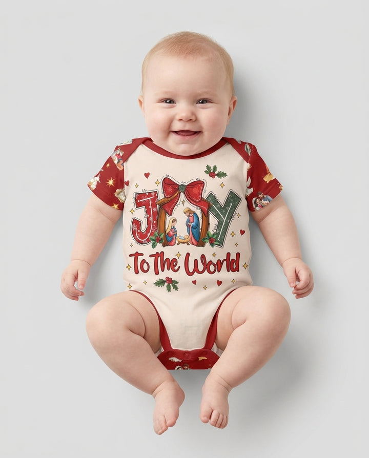 Nativity Joy To The World Bamboo Bodysuit