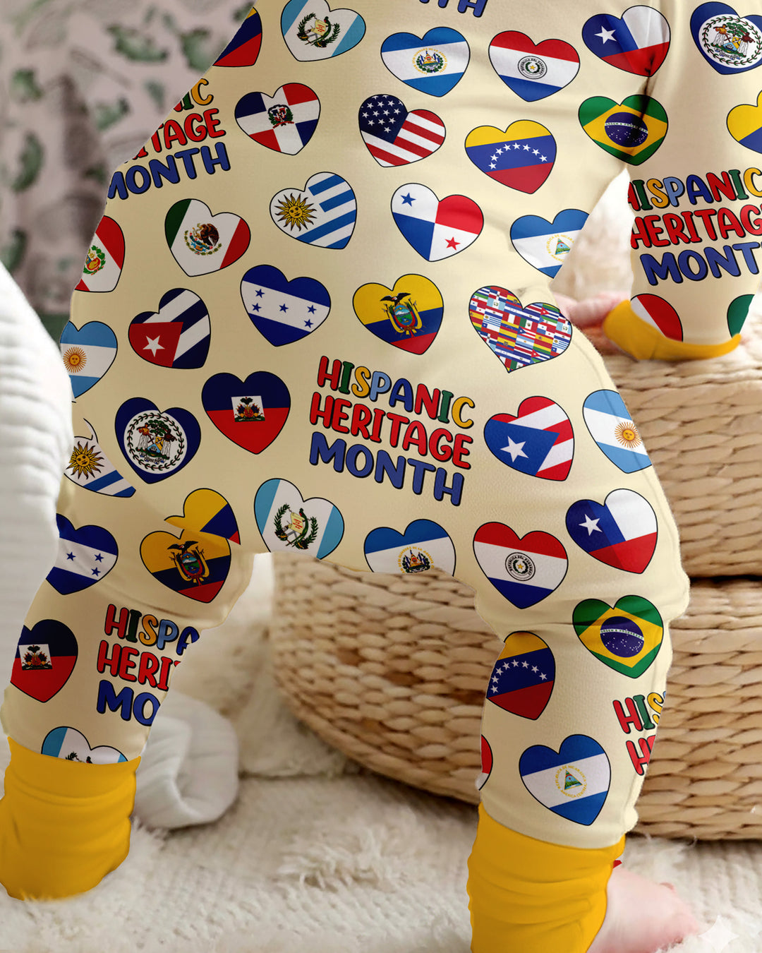 Country Flags Hispanic Heritage Month  Bamboo Convertible Zippy