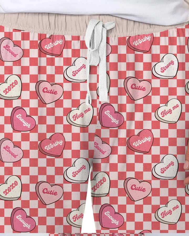 Valentine in Hearts Bamboo Men's Pajama Set