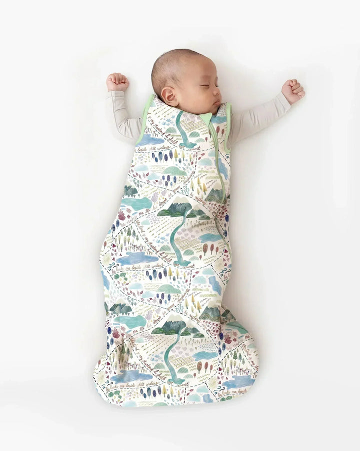 Whimsical Psalms 23 Map Bamboo Sleep Bag