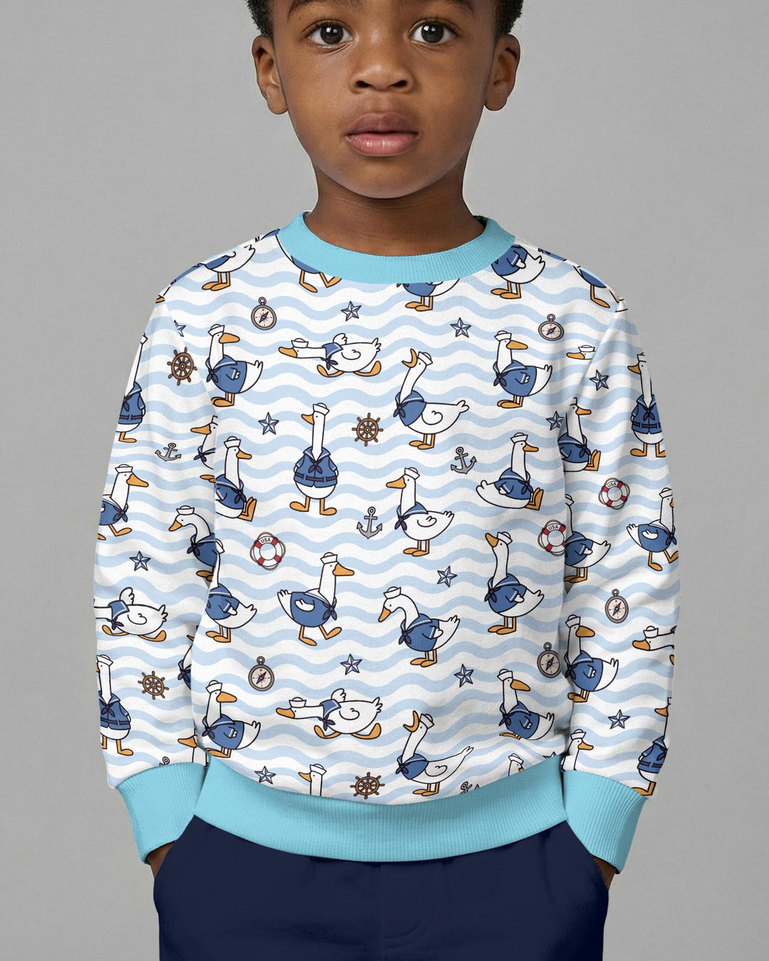 Silly Goose Sailor Bamboo Crewneck Sweatshirt