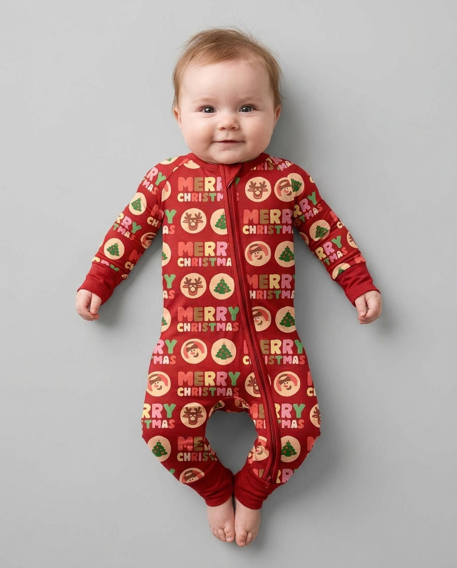 Merry Christmas Cookies Bamboo Convertible Zippy