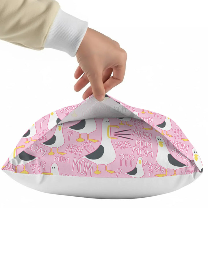 Funny Seagull MOM Bamboo Pillow Case