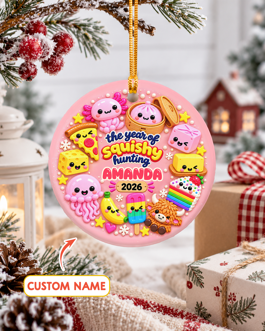 The Year Of Squishy Hunting 1-Side Photo Acrylic Ornament