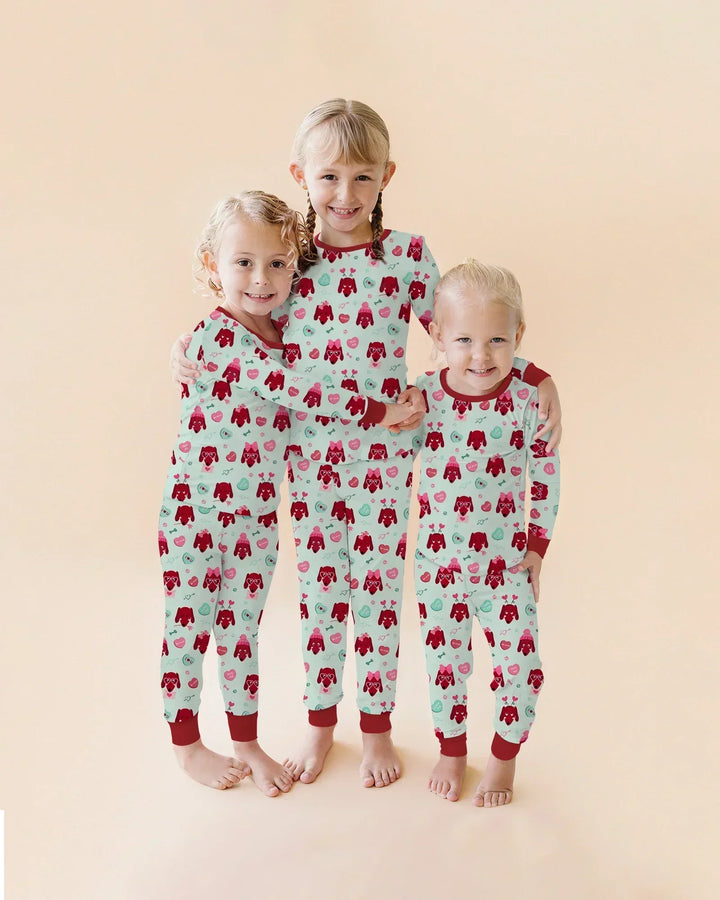 Dachshund Is My Valentine Bamboo Women Pajama Set