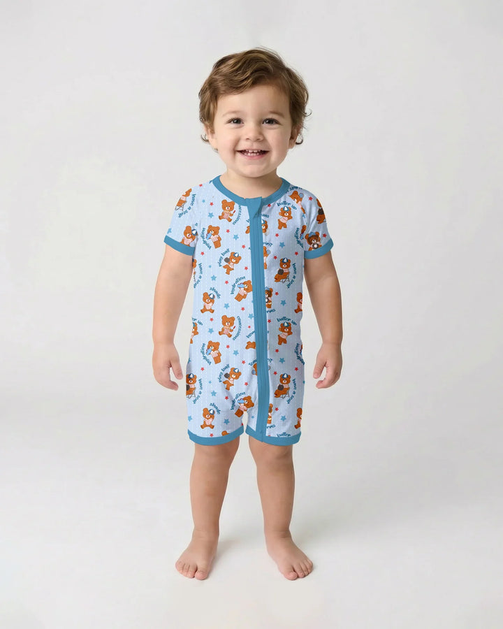 Born To Play Baseball Bamboo Shorty Zippy