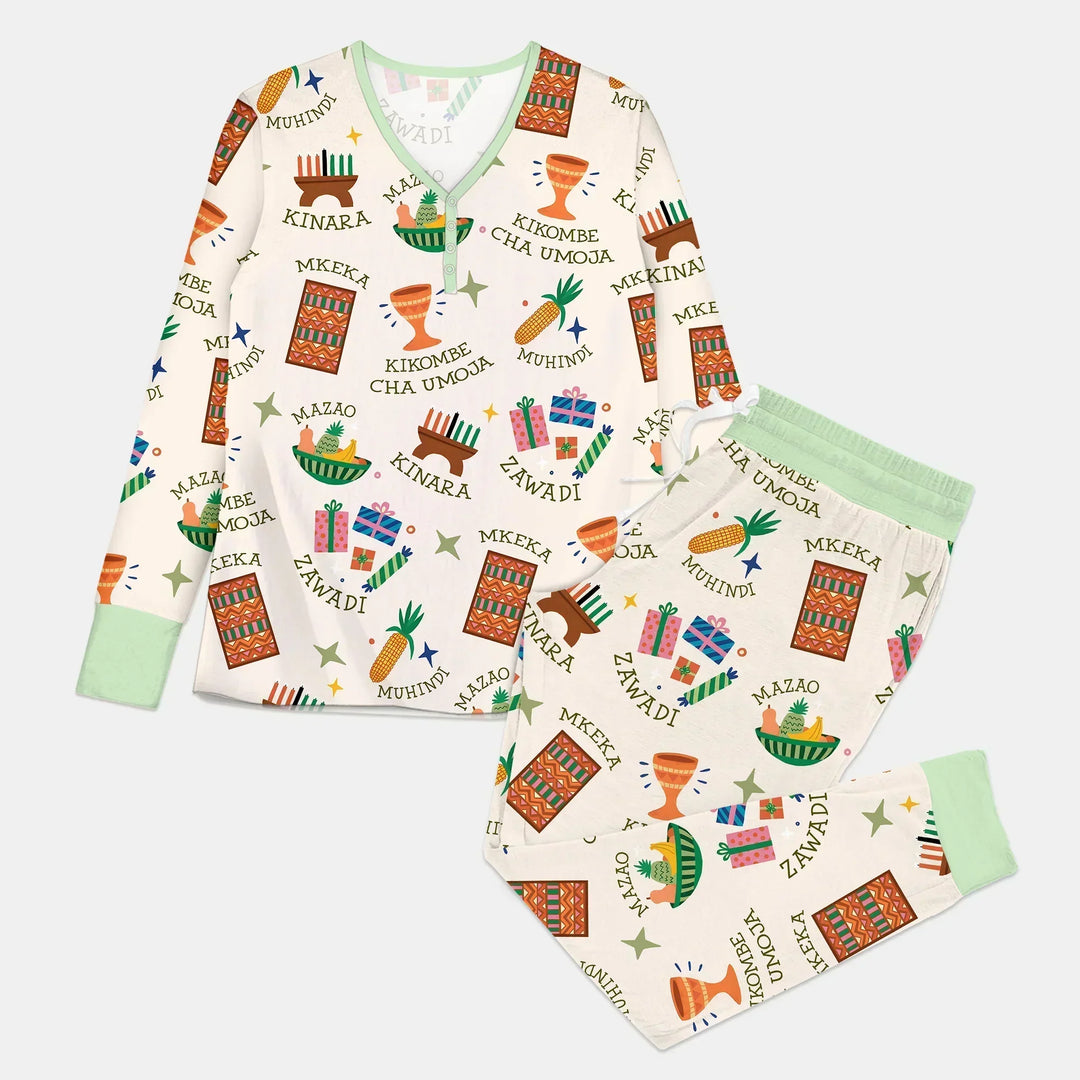 Kwanzaa Spirit Bamboo Women Pajama Set