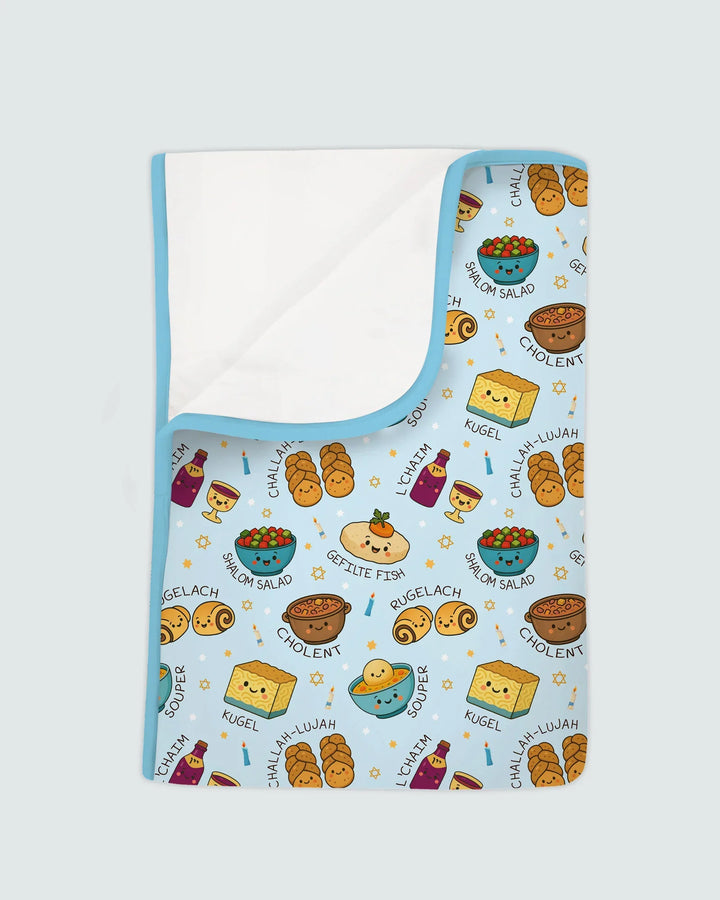Shabbat Shalom Bamboo Blanket