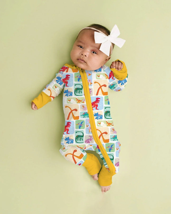 Rainbow Dino Friends Family Matching Bamboo Convertible Zippy