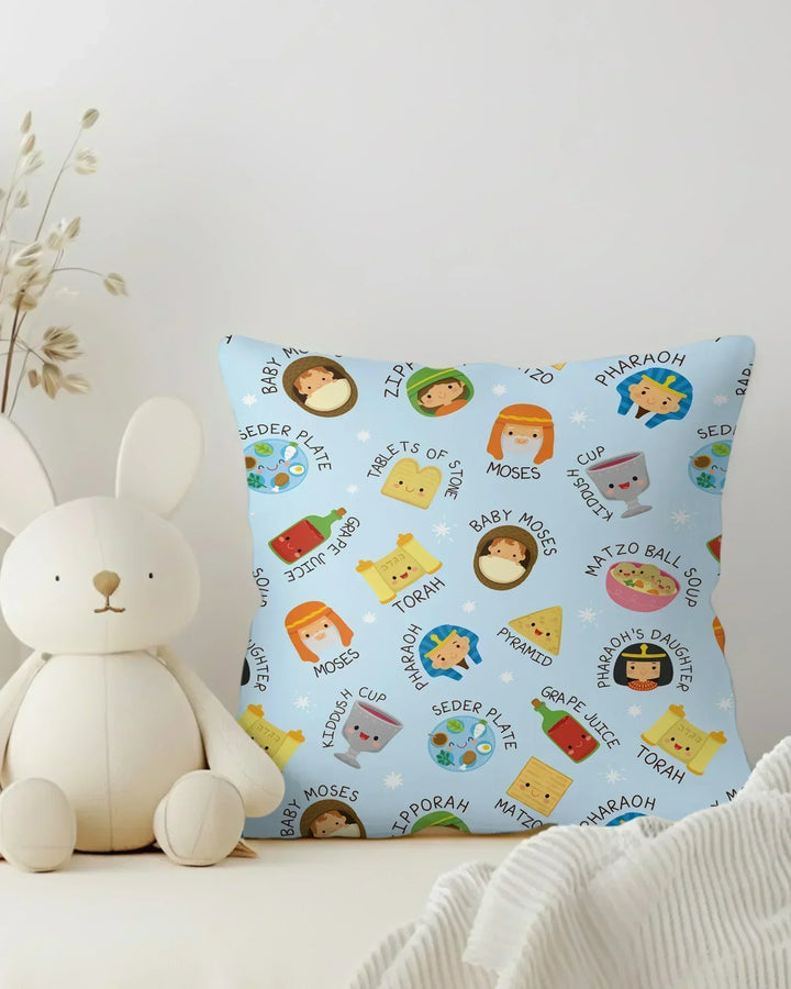 Cute Passover Characters Bamboo Pillow Case