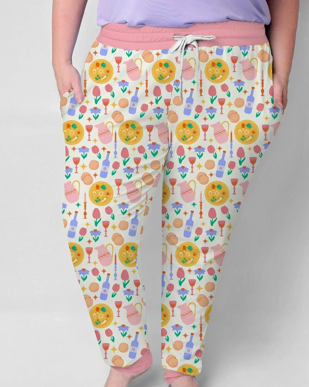 Pesach Sameach Matching Family Bamboo Women Pajama Set