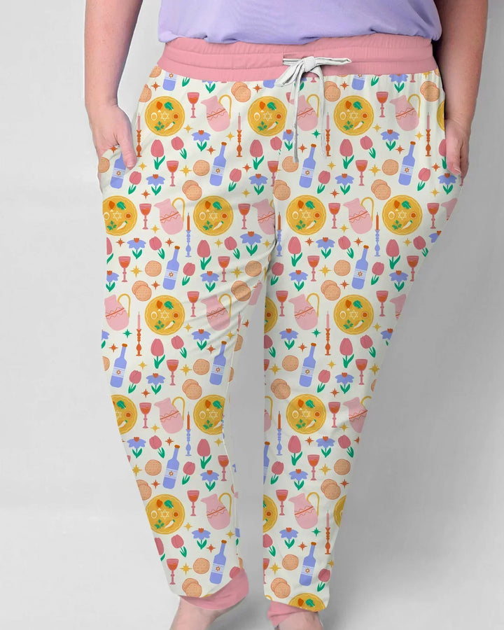 Pesach Sameach Matching Family Bamboo Women Pajama Set
