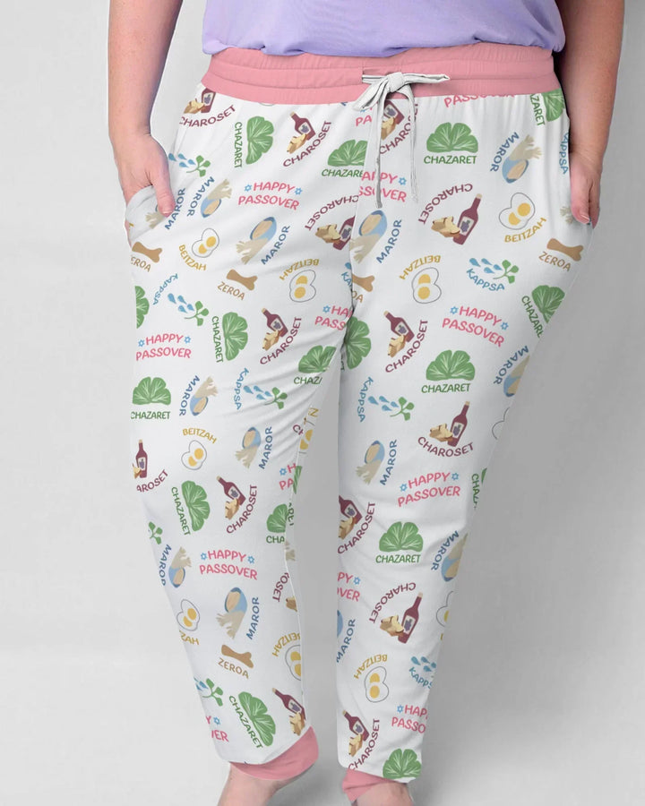 Happy Passover Matching Family Bamboo Women Pajama Set