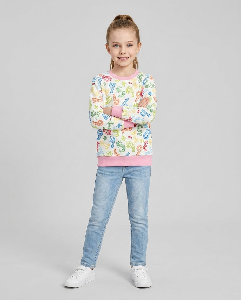 Math Doodles Bamboo Crewneck Sweatshirt