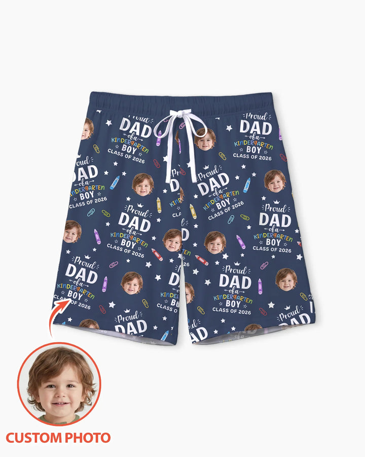 Proud Dad Mom Of Class Of 2026 Bamboo Men Short Sleeve Short Pajama Set