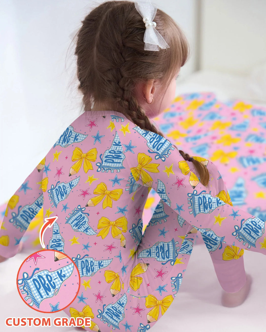 Pencil Bow Back To School Bamboo Convertible Zippy