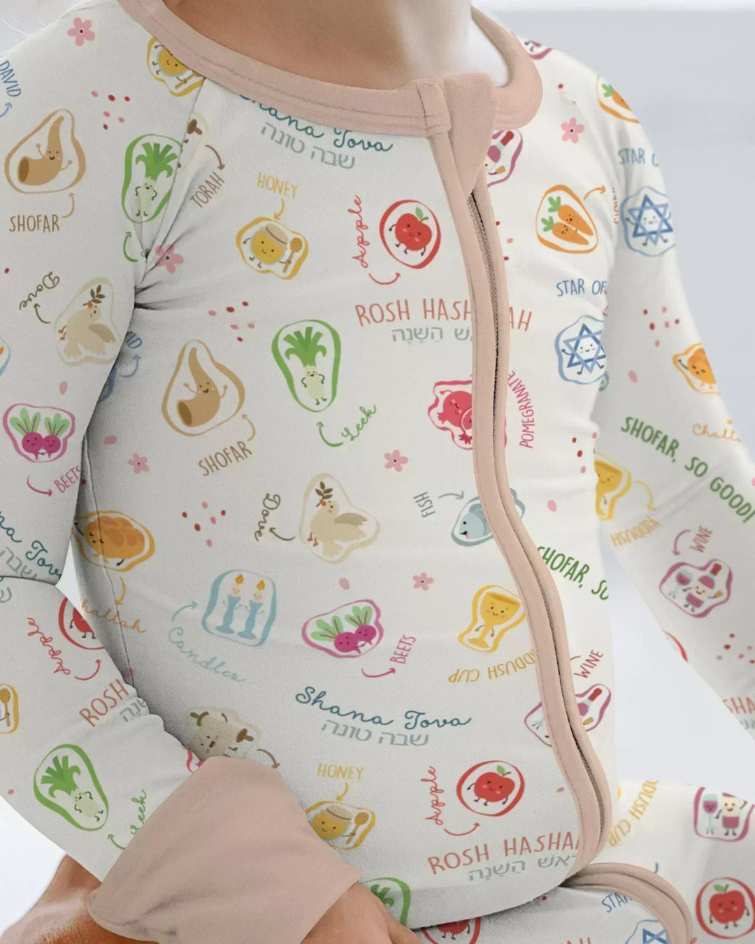 Happy Rosh Hashanah Bamboo Convertible Zippy