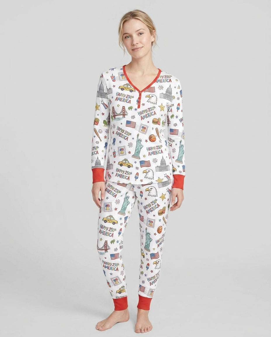 America 250 Celebration Bamboo Women Pajama Set