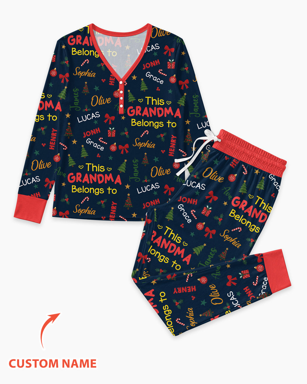 Loved By My Kids Bamboo Women Pajama Set