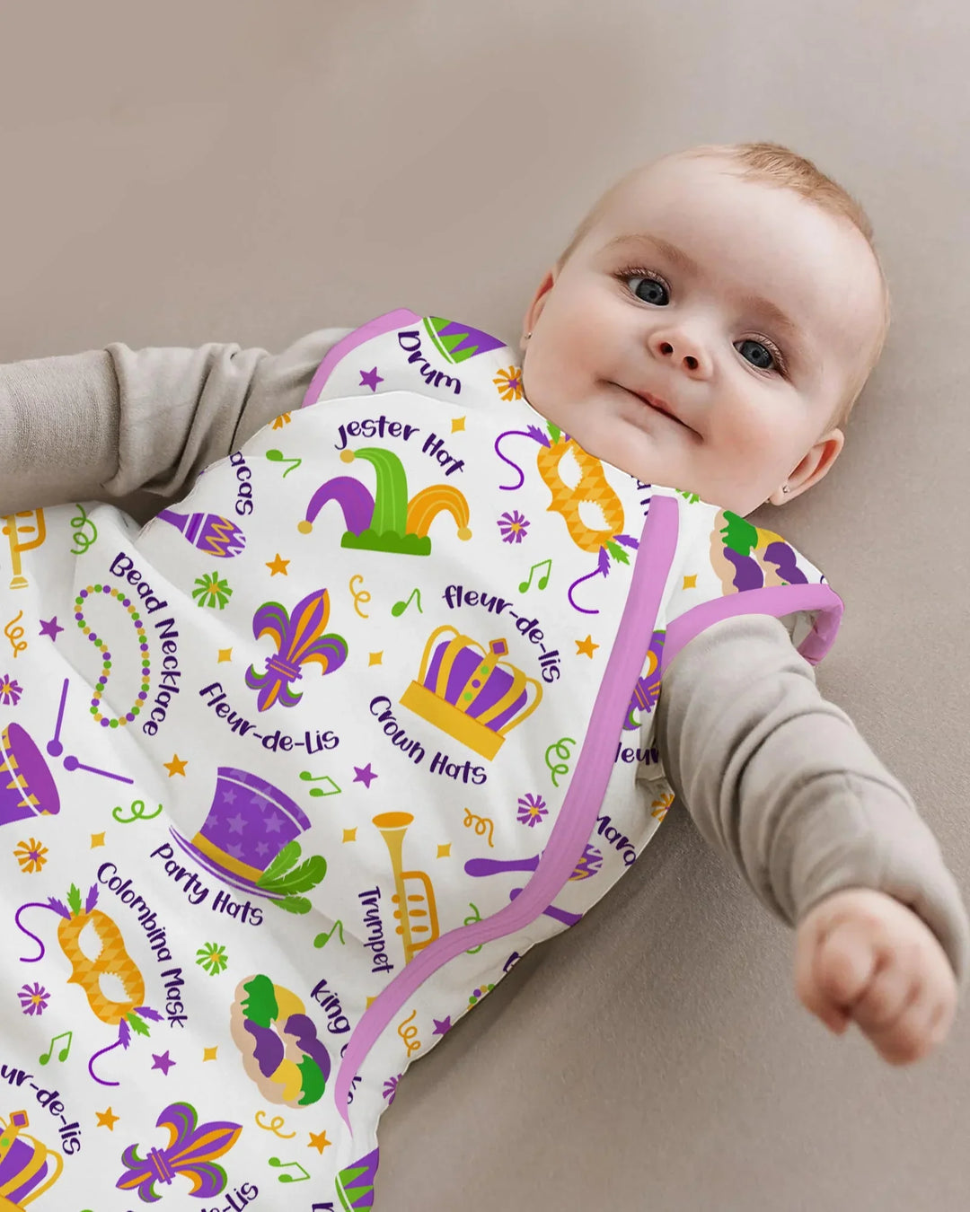 Mardi Gras Family Matching Bamboo Sleep Bag