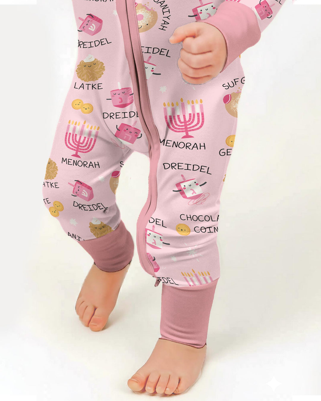 Family Hanukkah Matching Bamboo Convertible Zippy