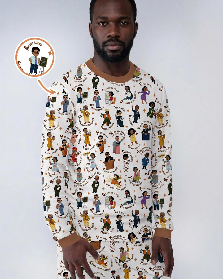 Black Legacy ABCs Family Matching Men's Pajama Set