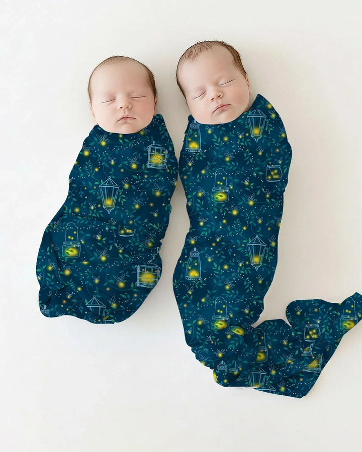 Firefly Evening Forest swaddle blanket