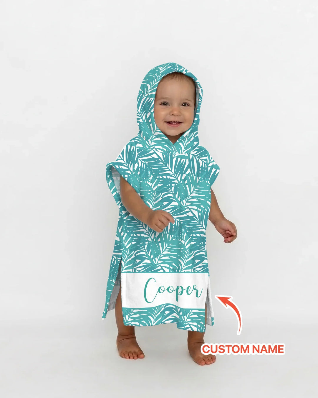 Custom Photo Print Dog Bamboo Swim Poncho