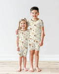 Jesus Loves You Silly Goose Bamboo Two Piece Short Sleeve Shorts Pajama Set