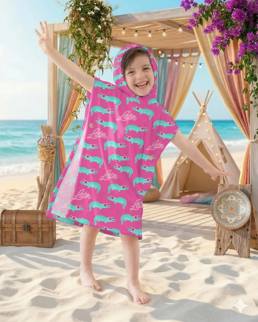 Later Gator Bamboo Swim Poncho