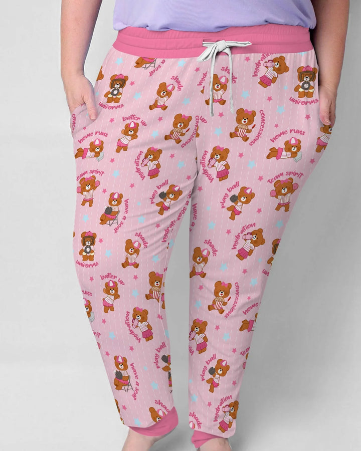 Born To Play Baseball Bamboo Women Pajama Set