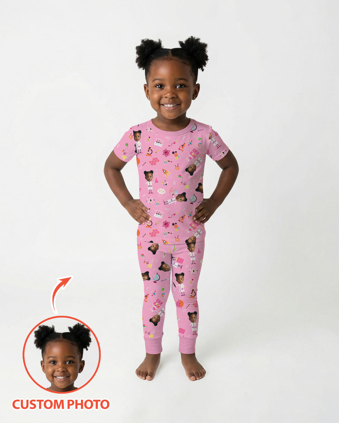 CUSTOM Template Bamboo Two Piece Short Sleeve Pyjamas Set