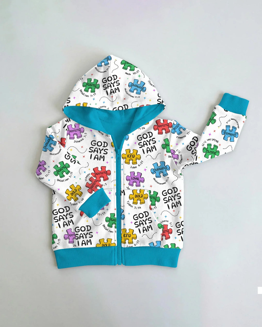 All Pieces Belong Bamboo Zip Hoodie