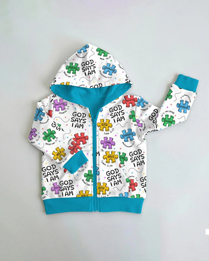 All Pieces Belong Bamboo Zip Hoodie