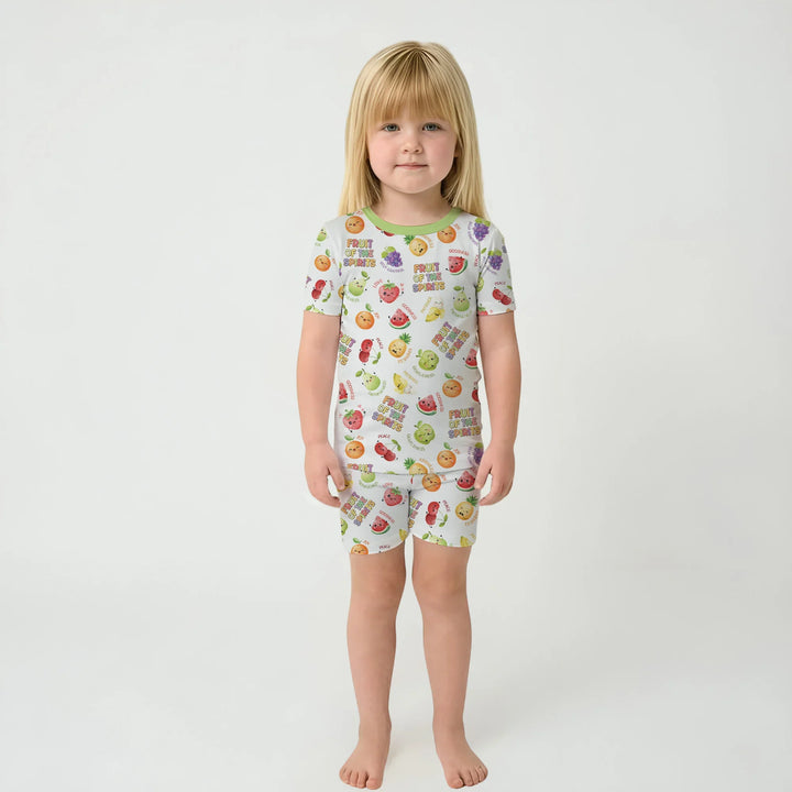 Fruit of the Spirit Bamboo Two Piece Short Sleeve Shorts Pajama Set