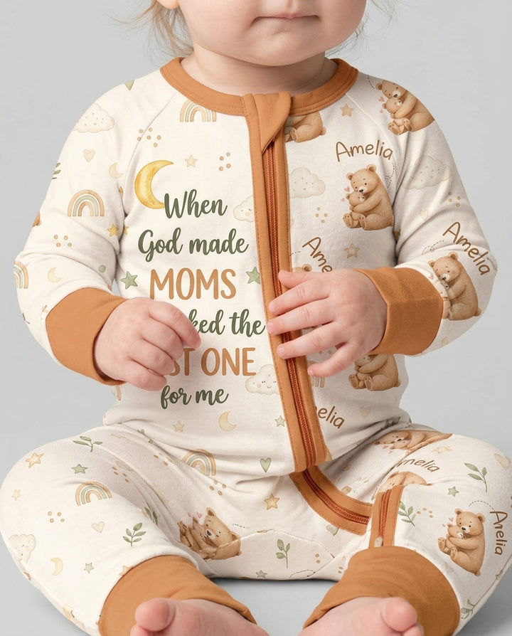When God Made Moms Bamboo Convertible Zippy