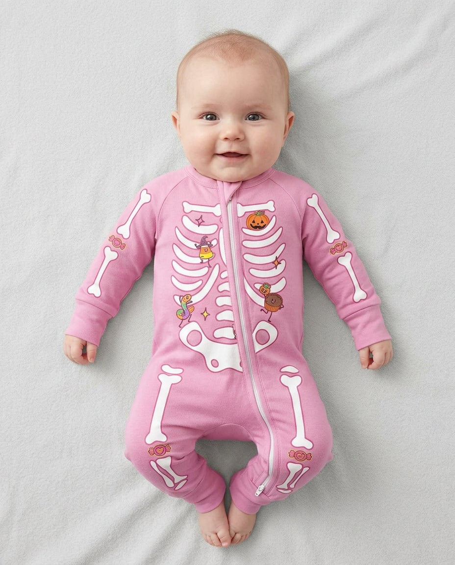 Halloween Skeleton Candy Bamboo Convertible Zippy