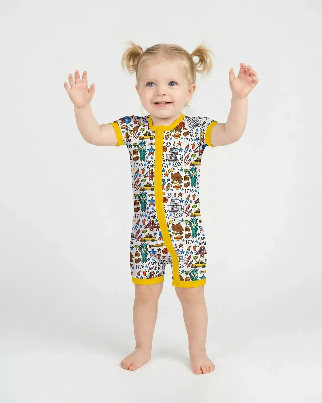 Doodle America 250th Anniversary Family Bamboo Shorty Zippy