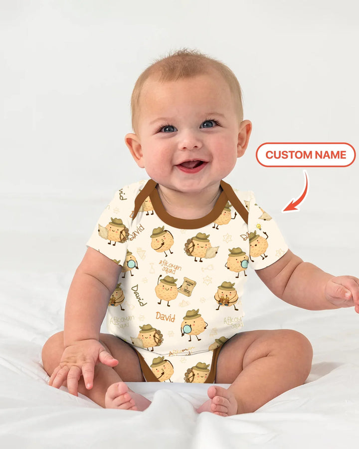 Custom Name Passover Afikoman Bamboo Bodysuit