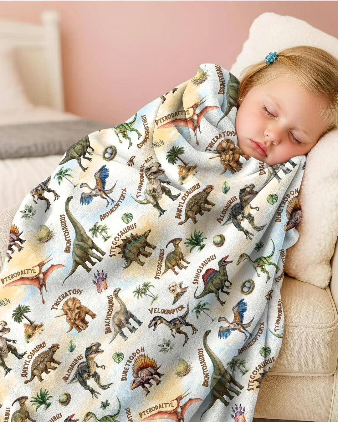 Dino Discovery Bamboo Blanket