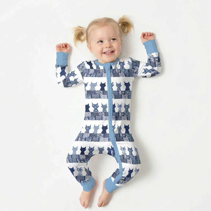 Midnight Feline Bamboo Convertible Zippy