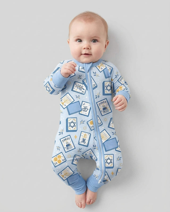 Mahjong Tov Hanukkah Family Matching Bamboo Convertible Zippy