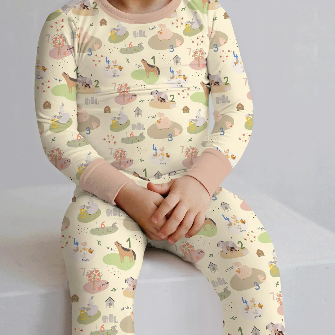 Farm Animal Counting Bamboo Convertible Zippy