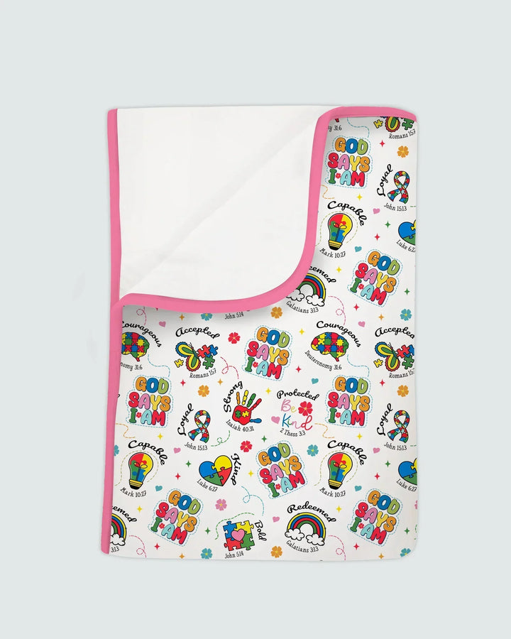 God Says I am Different Bamboo Blanket