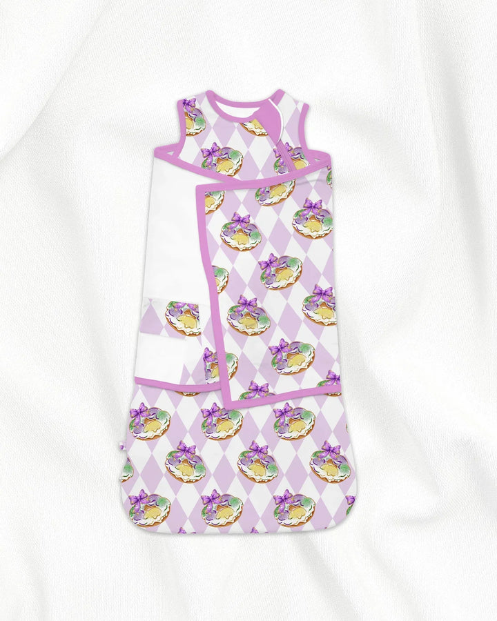 Mardi Gras Donut Bamboo Sleep Bag Swaddler