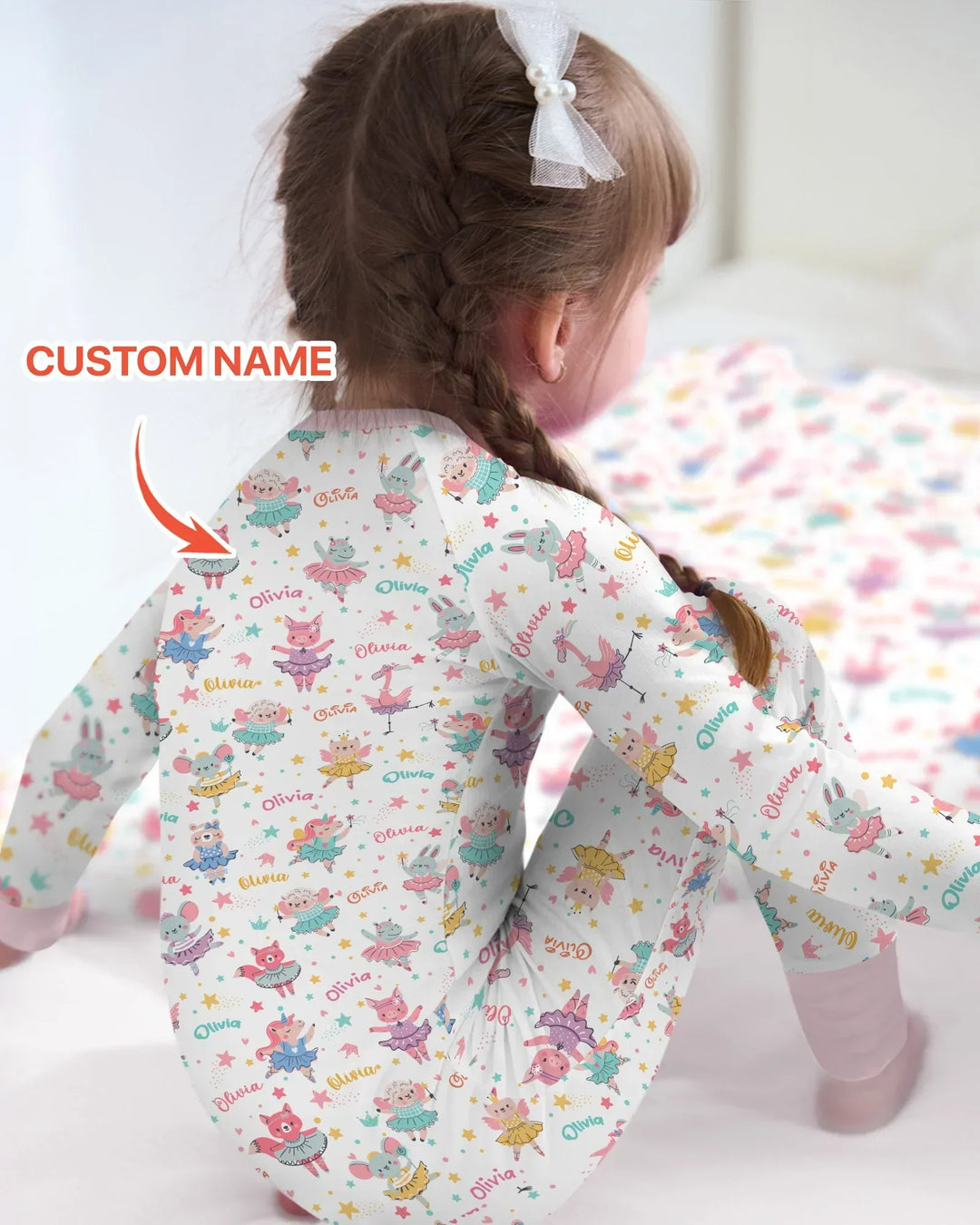 Fairy Friends Ballet Custom Name Bamboo Convertible Zippy