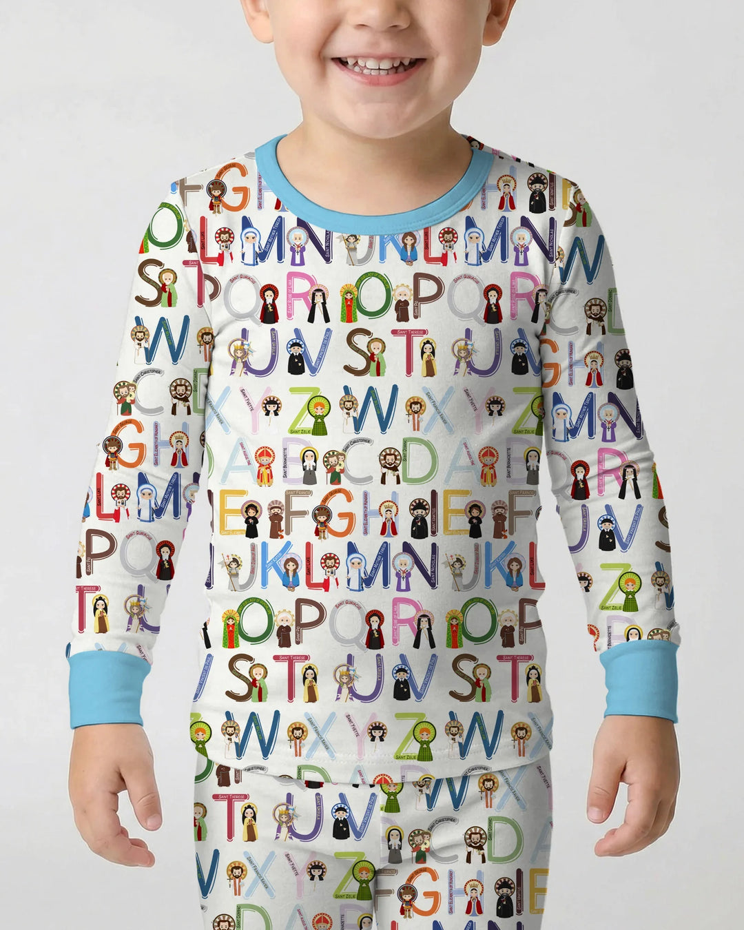 Saint ABCs Bamboo Two Piece Long Sleeve Pajama Set