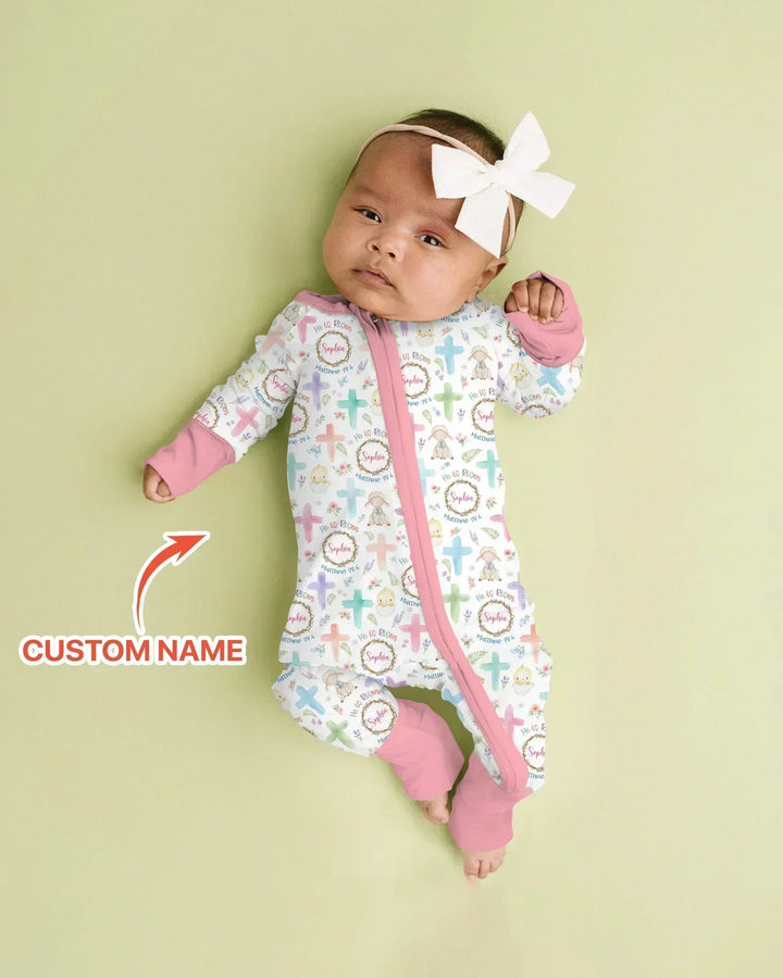He Is Risen Personalized Bamboo Convertible Zippy