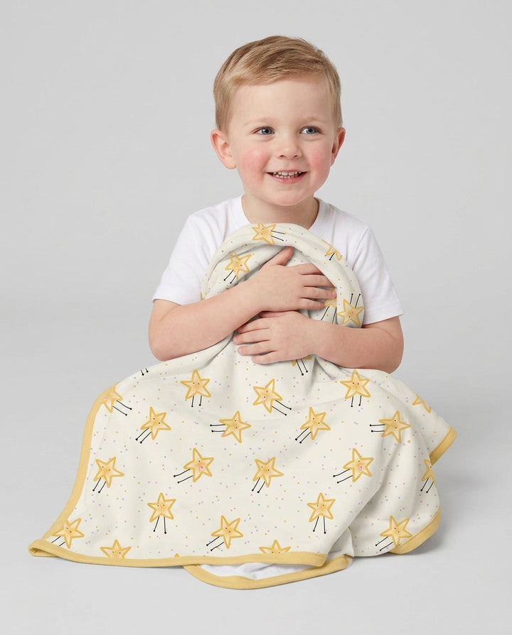 Happy Little Stars Family Matching Bamboo Blanket